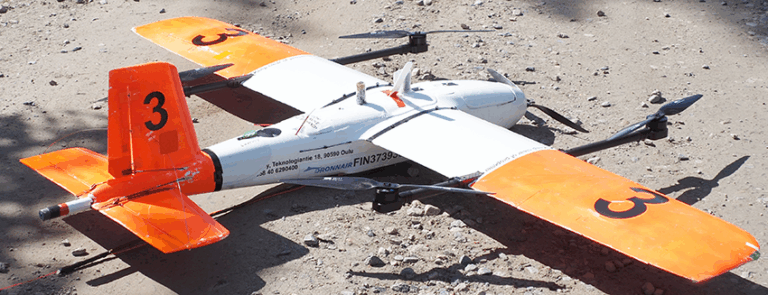 Coot drone on the field test